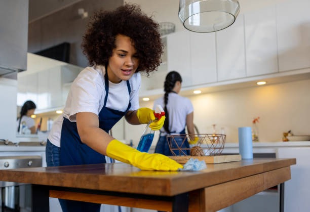 housemaids cleaning house